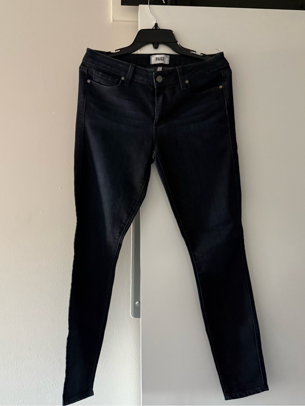 PAIGE Women's Black Skinny Jeans